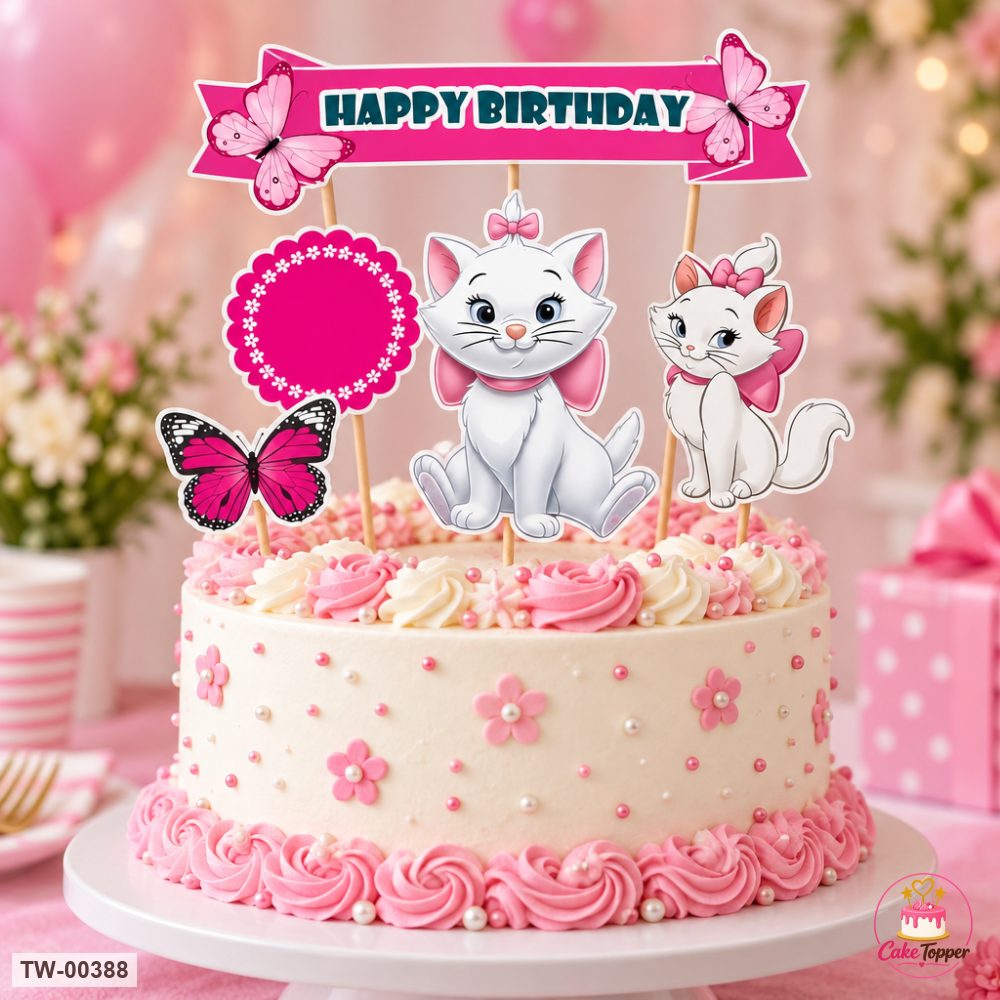 Hello Kitty Topper Sheet 09 on a cake