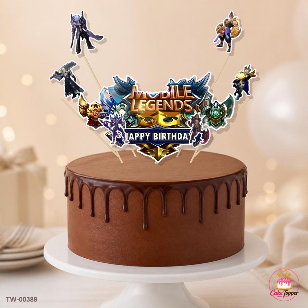 Heroes Topper Sheet 09 on a cake