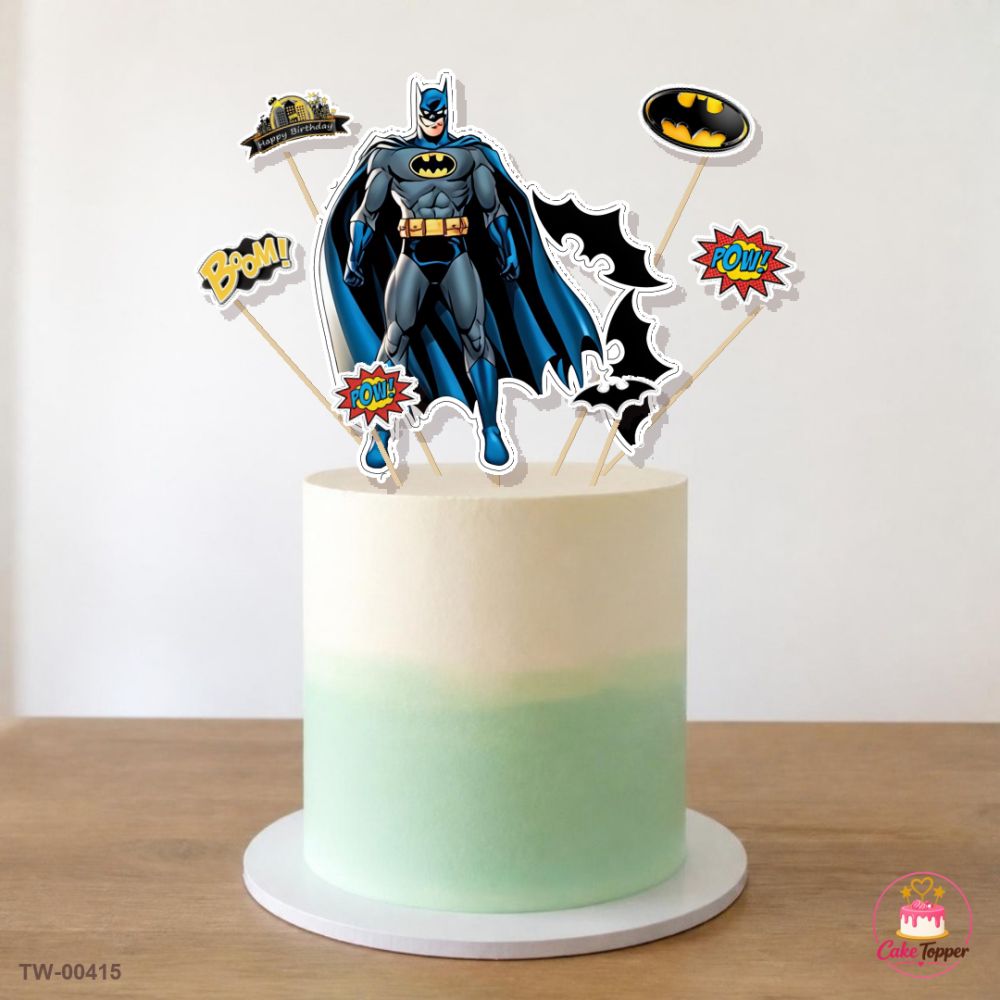Batman Topper Sheet 10 on a cake