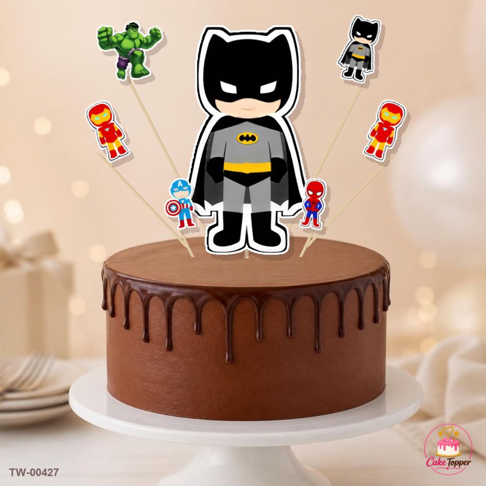 Heroes Topper Sheet 10 on a cake