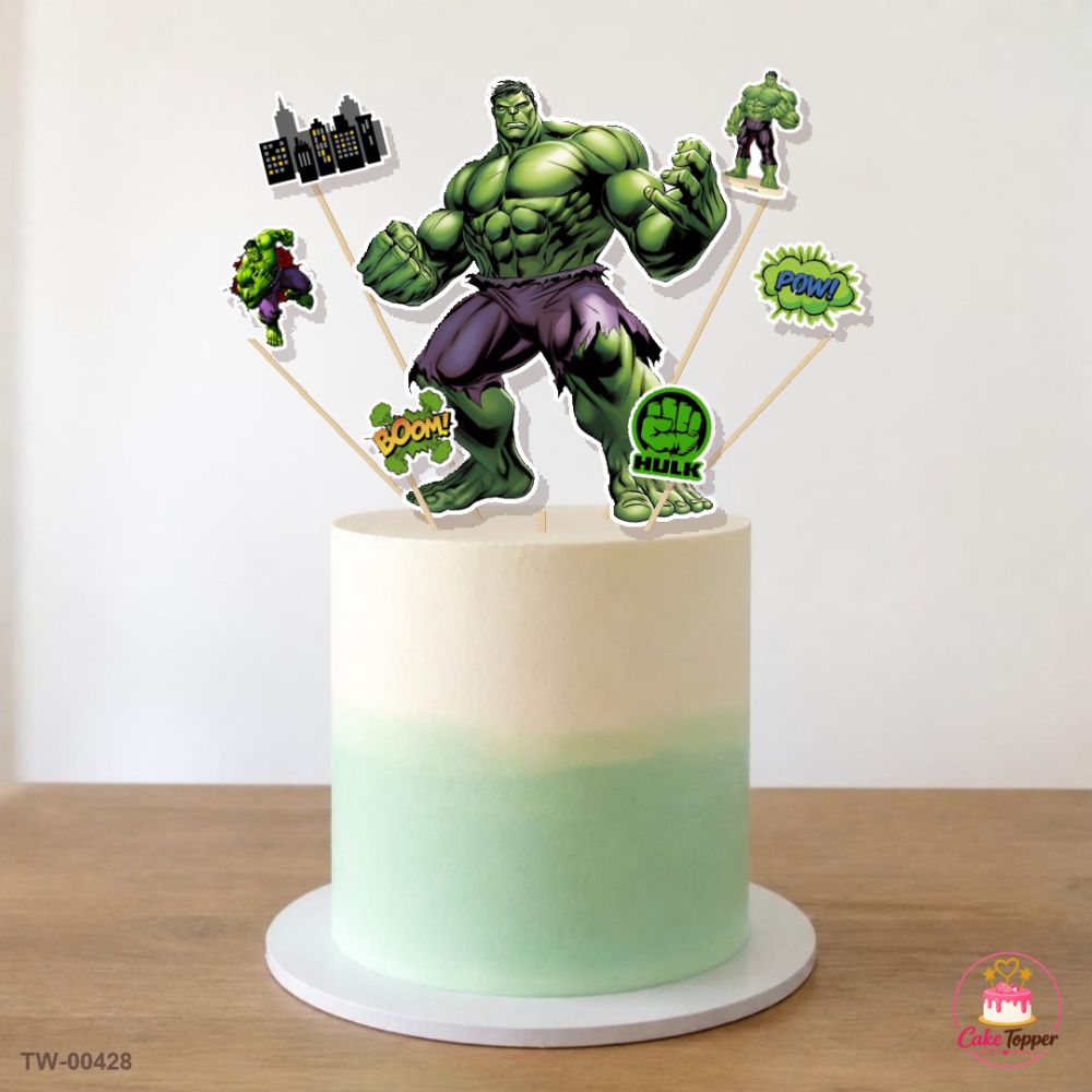 Hulk Topper Sheet 10 on a cake