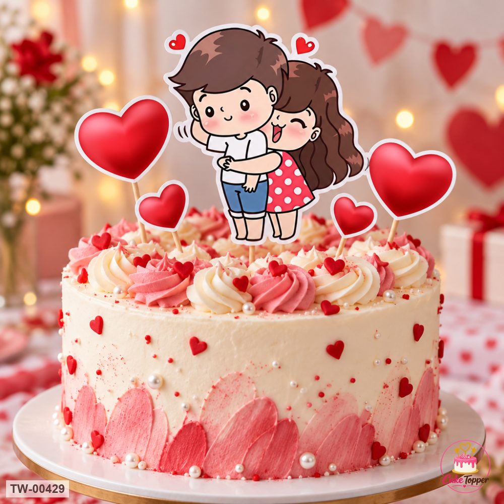 Love Topper Sheet 10 on a cake