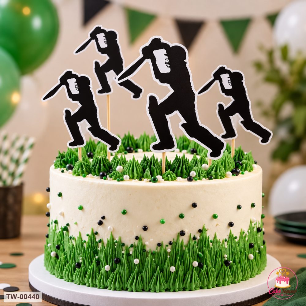 Sports Topper Sheet 10 on a cake