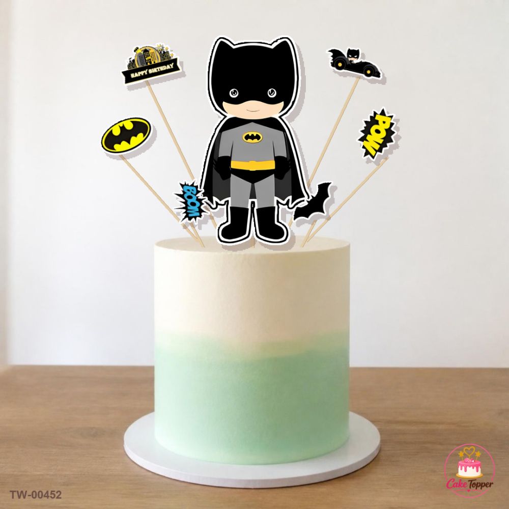 Batman Topper Sheet 11 on a cake