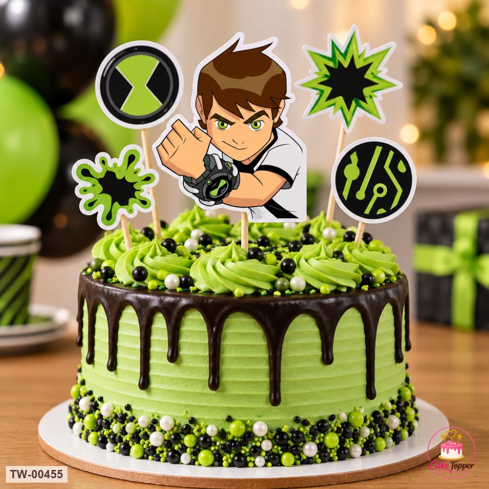 Ben 10 Topper Sheet 11 on a cake