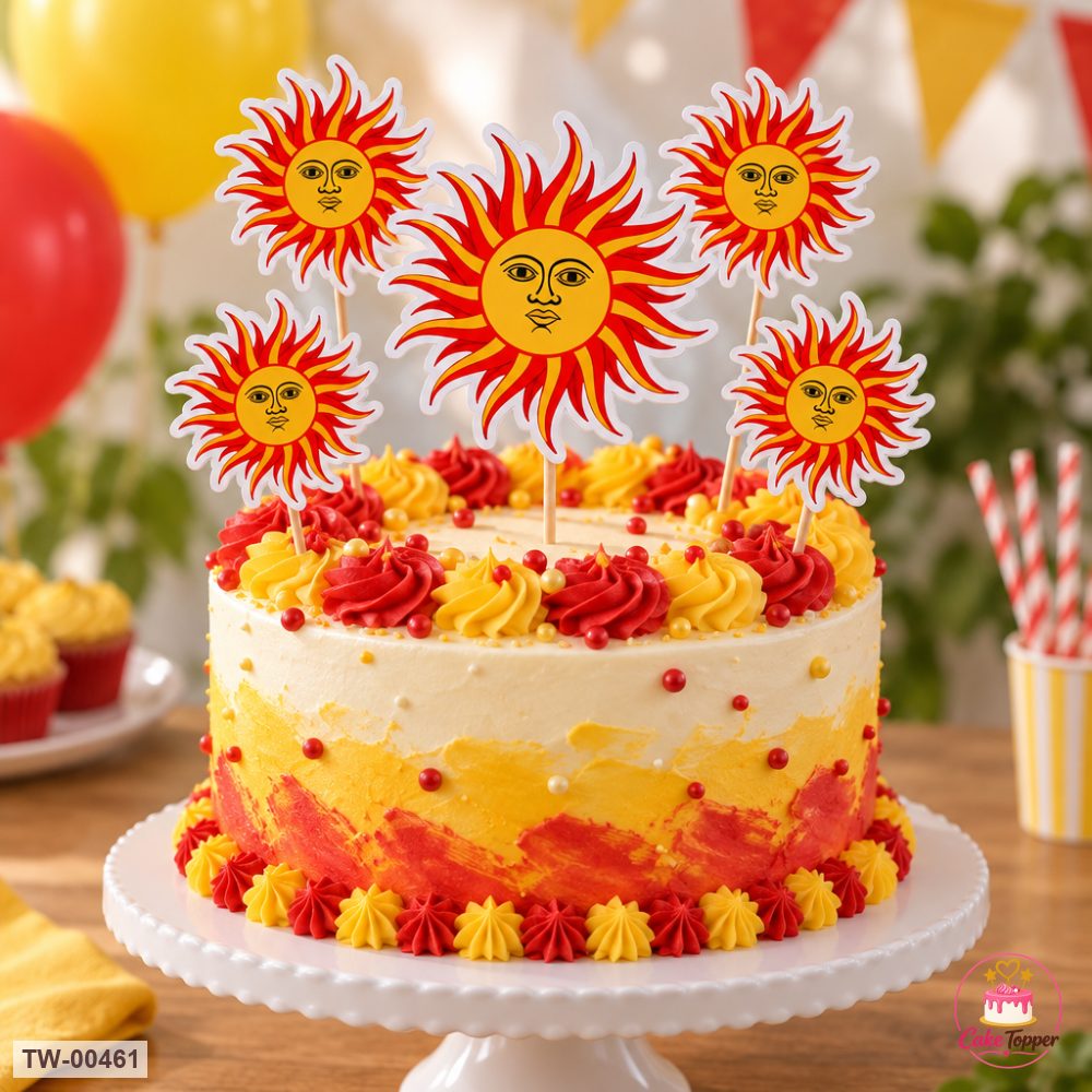 Happy New Year Topper Sheet 11 on a cake