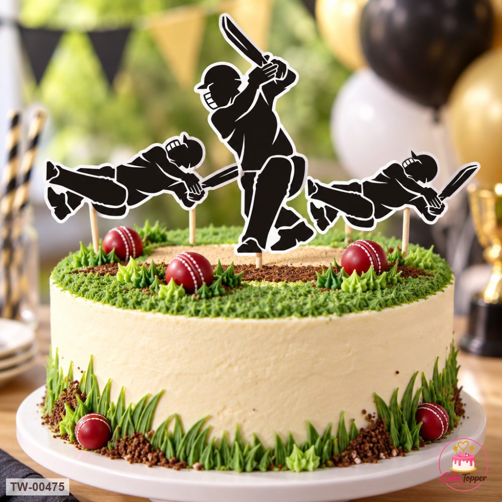 Sports Topper Sheet 11 on a cake