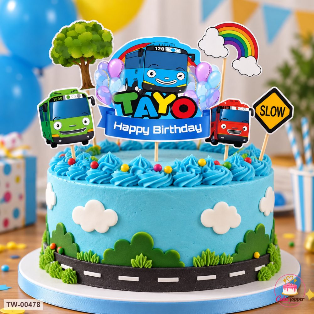 Vehicle Topper Sheet 11 on a cake