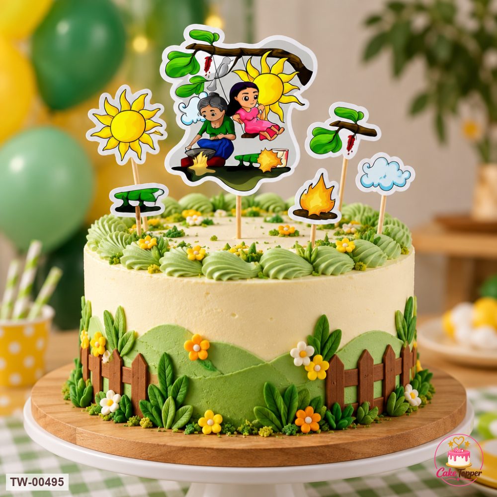 Happy New Year Topper Sheet 12 on a cake