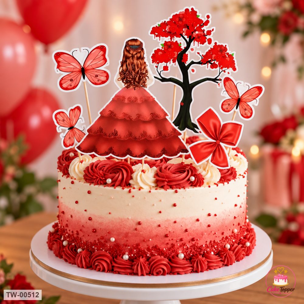 For Her Topper Sheet 12 on a cake