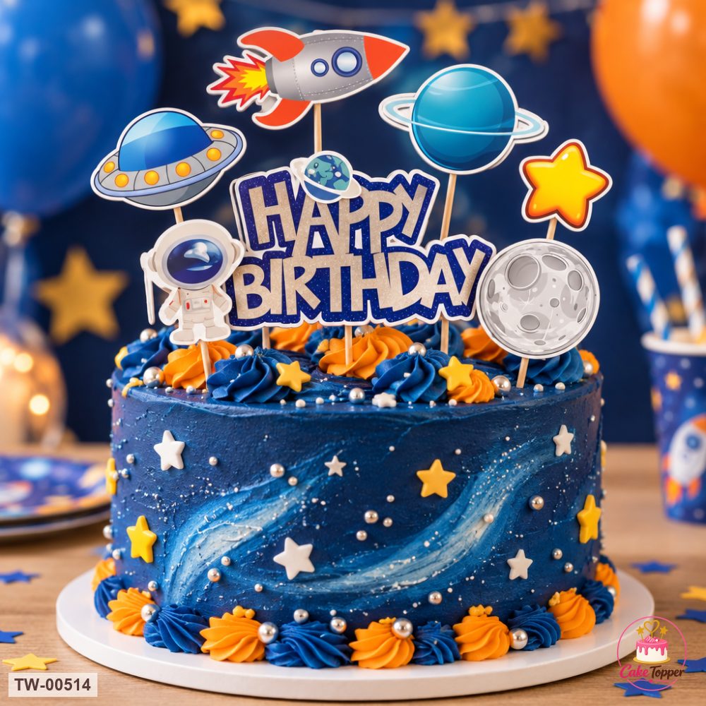 Little Boy Topper Sheet 12 on a cake