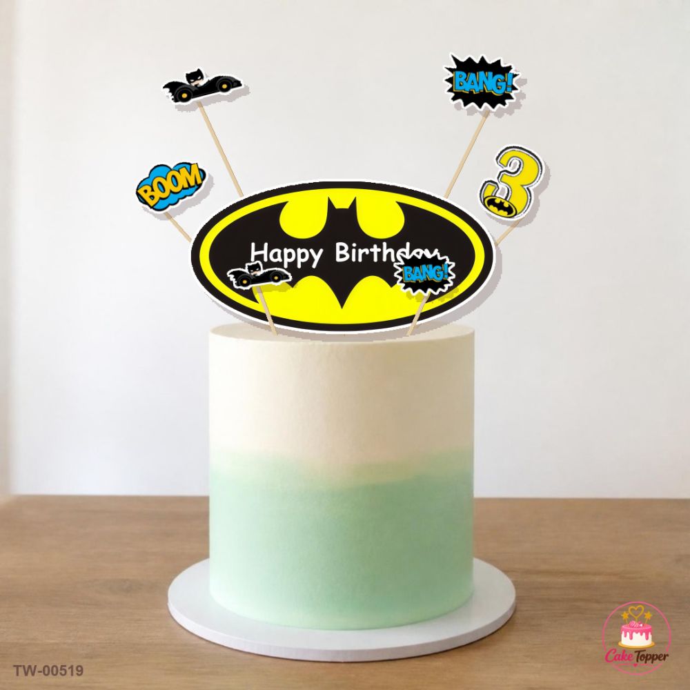 Batman Topper Sheet 13 on a cake