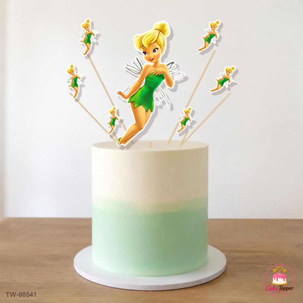Tinker Bell Topper Sheet 13 on a cake
