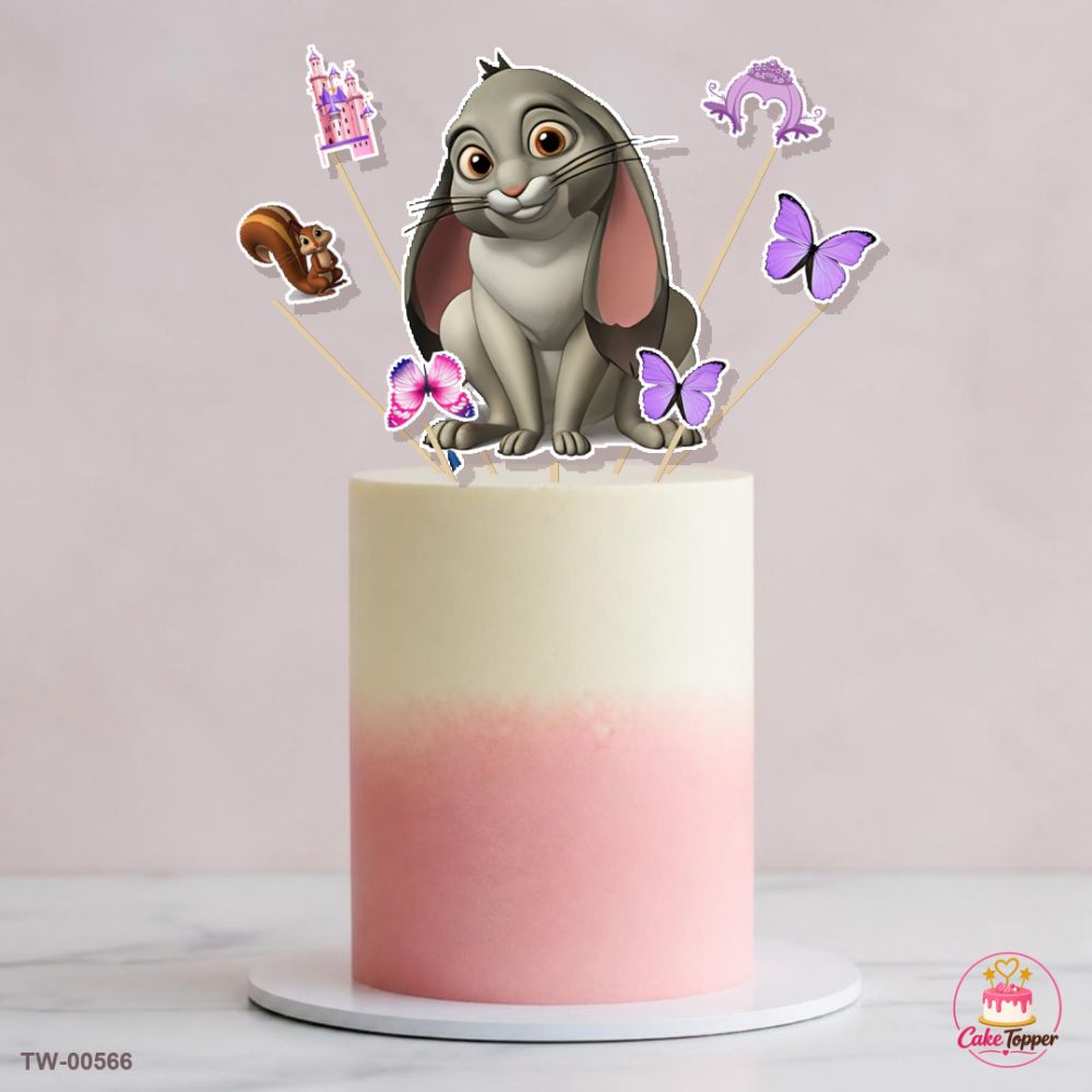 Sofia Topper Sheet 14 on a cake