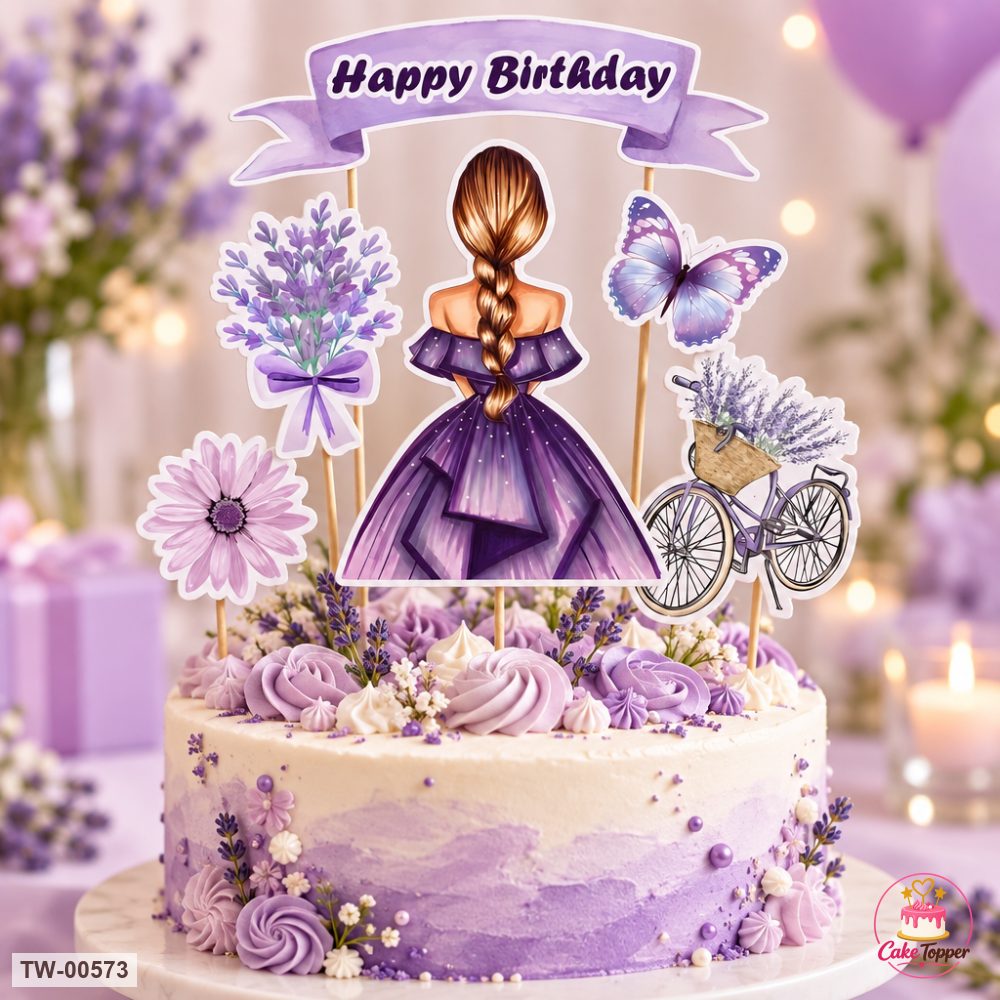 For Her Topper Sheet 14 on a cake