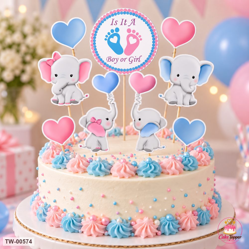 Little Girl Topper Sheet 14 on a cake