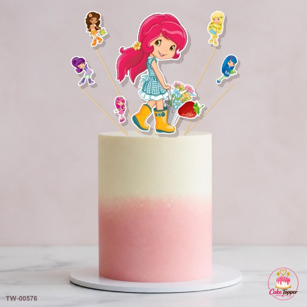 Angels Topper Sheet 15 on a cake
