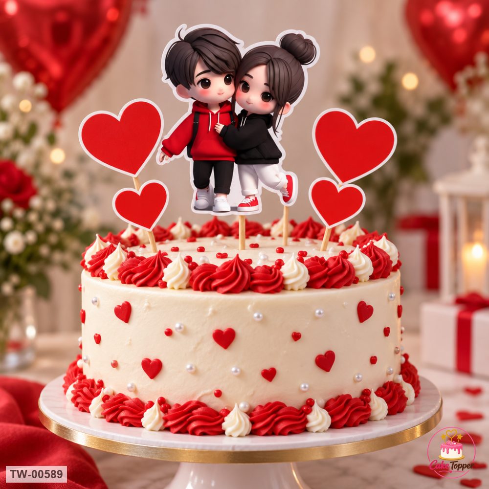Love Topper Sheet 15 on a cake
