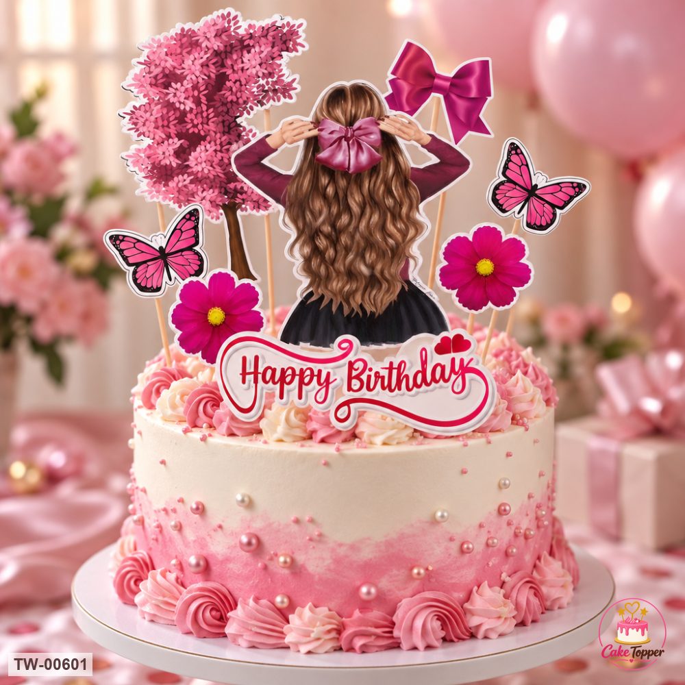 For Her Topper Sheet 15 on a cake
