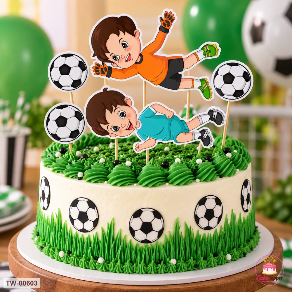Little Boy Topper Sheet 15 on a cake