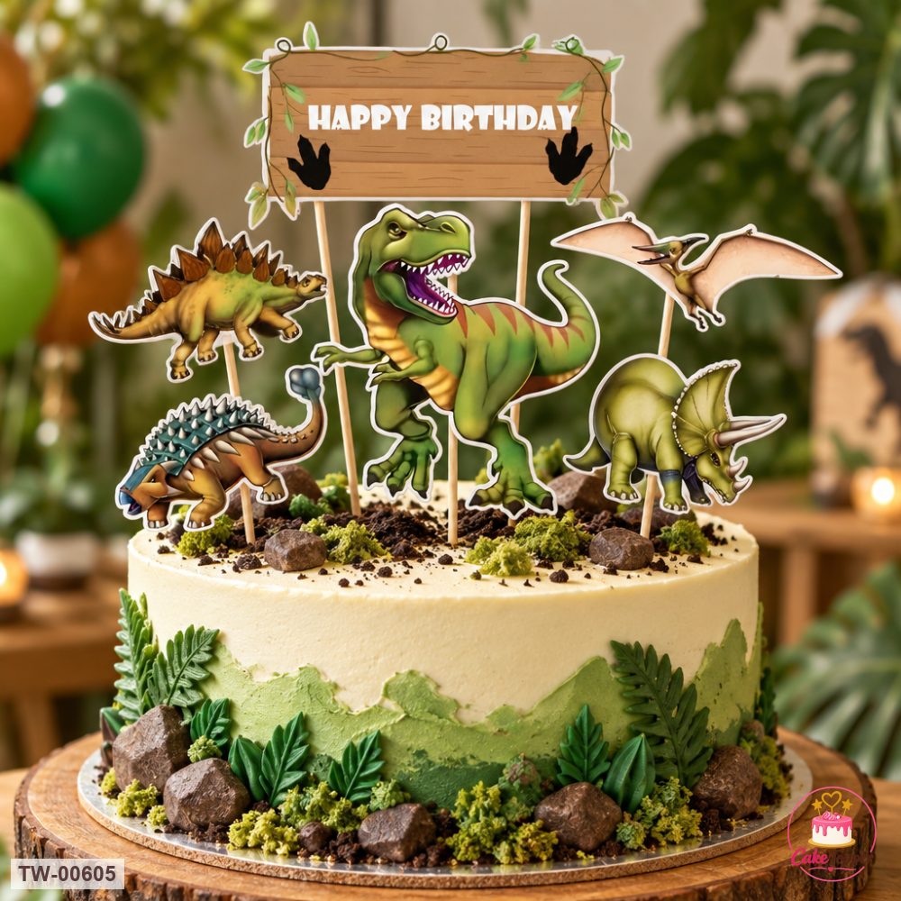 Animals Topper Sheet 16 on a cake