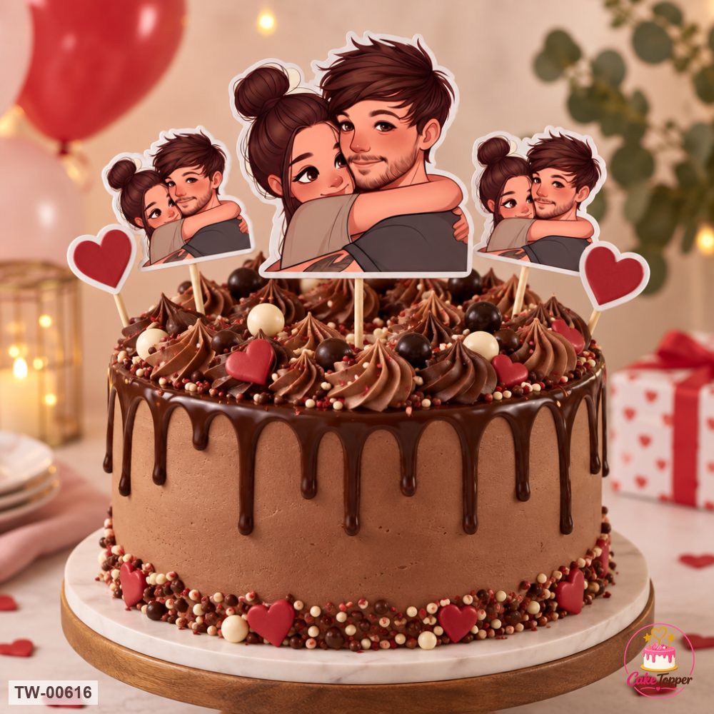 Love Topper Sheet 16 on a cake