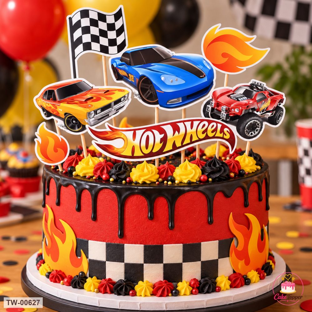 Vehicle Topper Sheet 16 on a cake