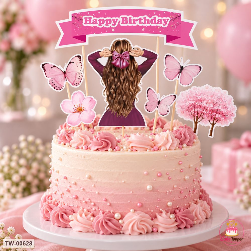 For Her Topper Sheet 16 on a cake