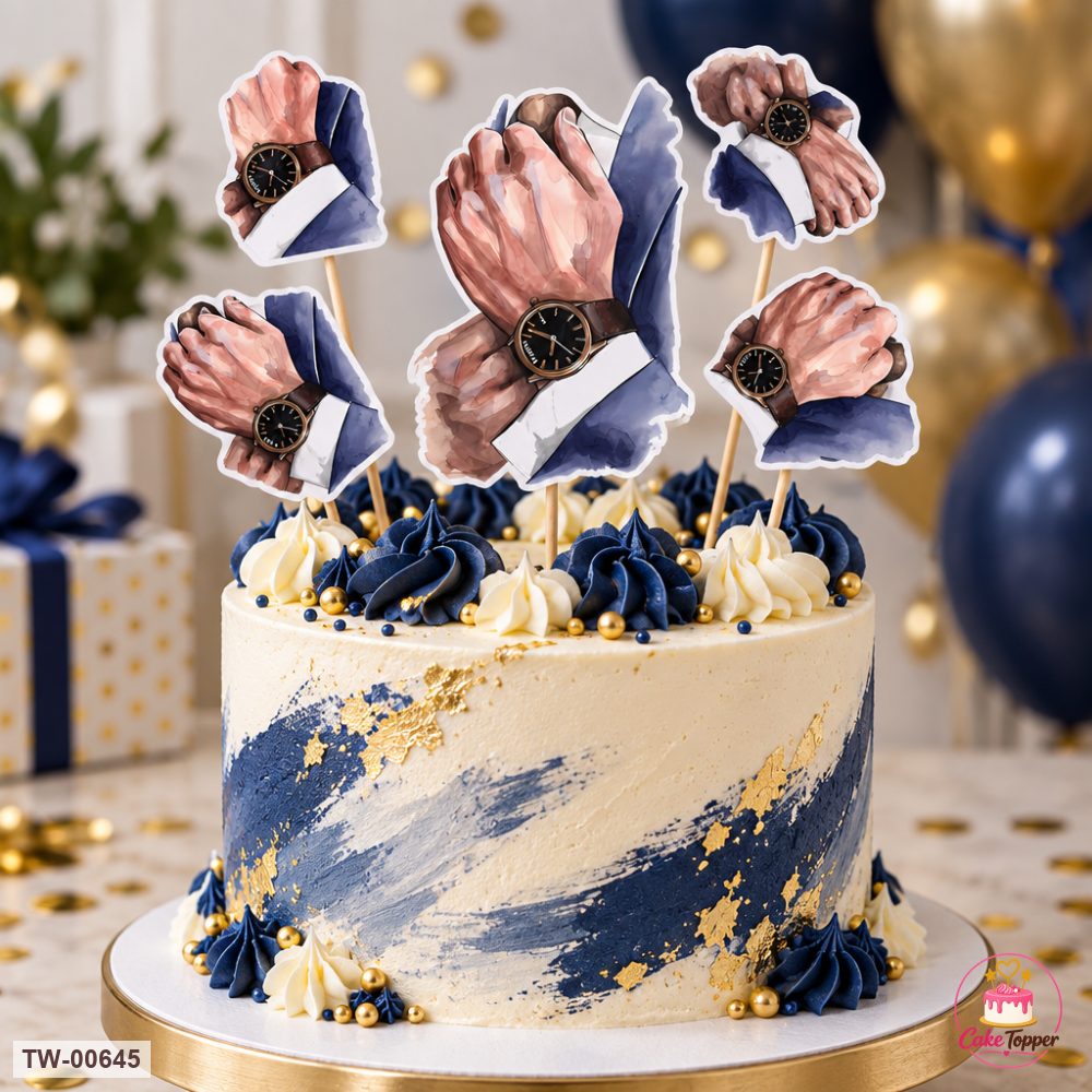 For Him Topper Sheet 17 on a cake