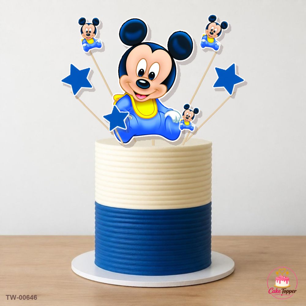 Mickey Mouse Topper Sheet 17 on a cake