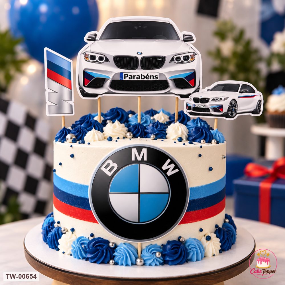 Vehicle Topper Sheet 17 on a cake
