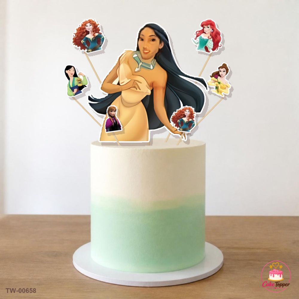 Angels Topper Sheet 18 on a cake
