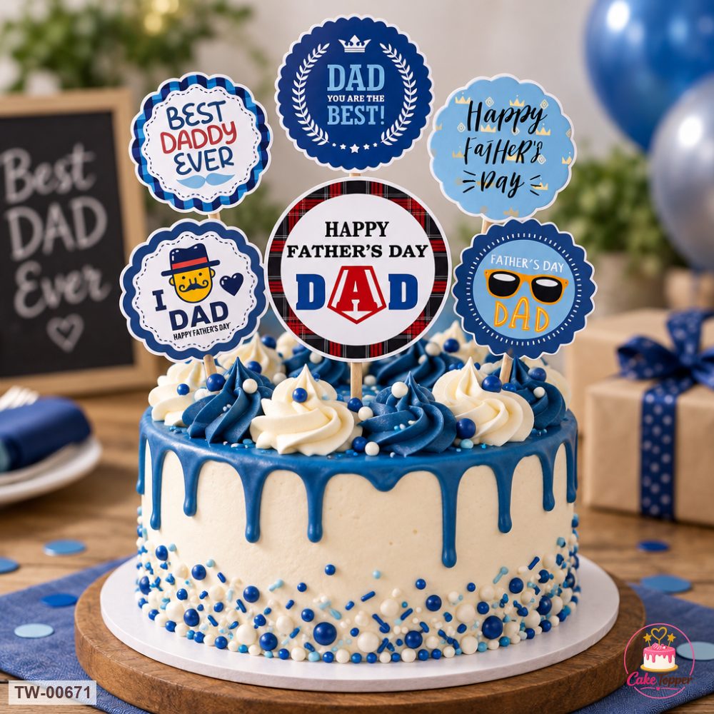 For Him Topper Sheet 18 on a cake