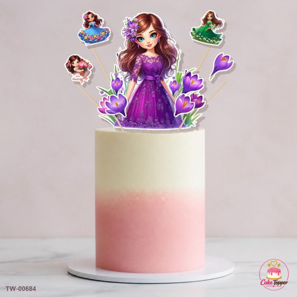 Angels Topper Sheet 19 on a cake