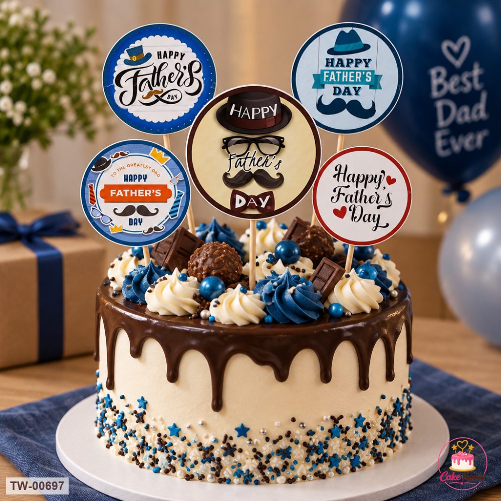 For Him Topper Sheet 19 on a cake