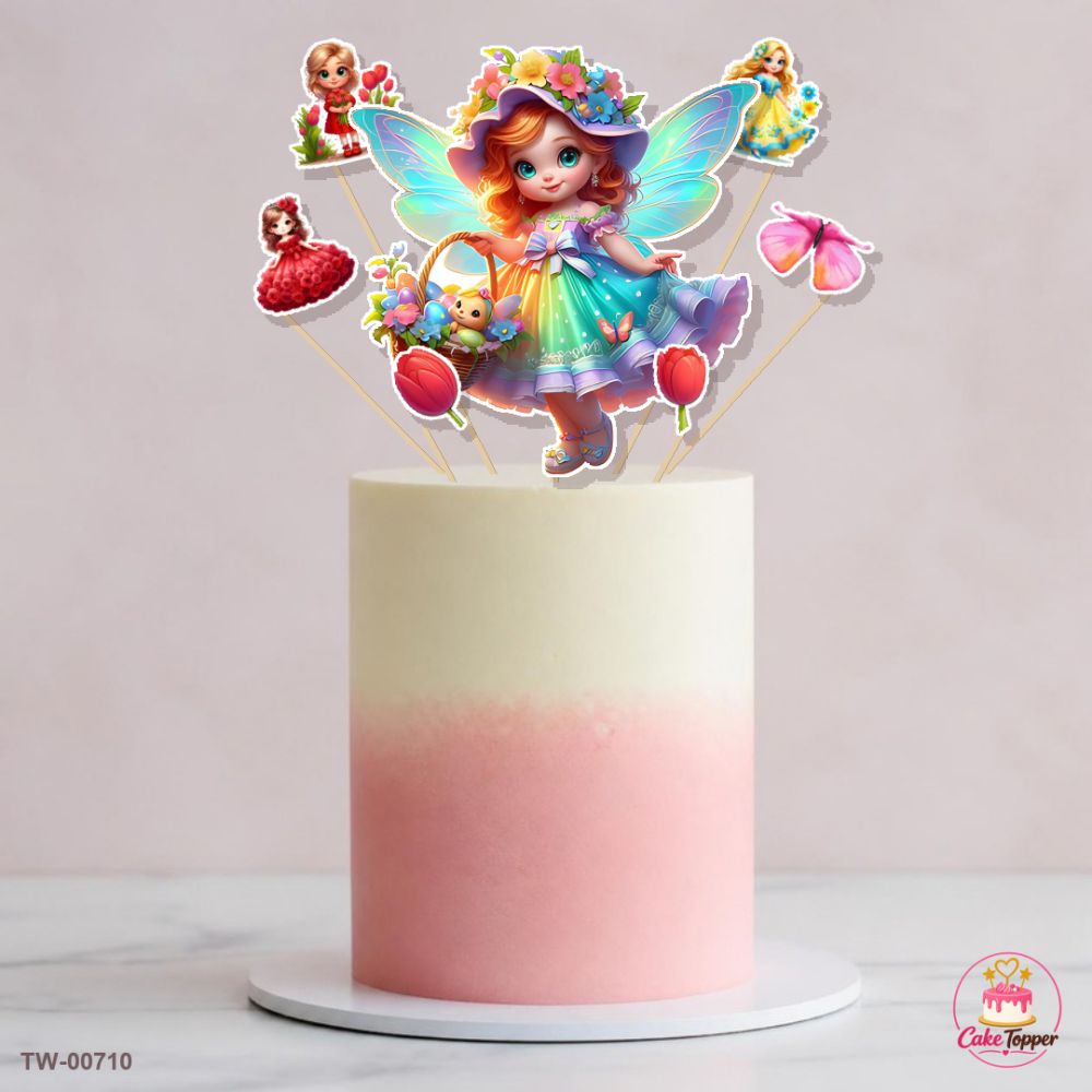 Angels Topper Sheet 20 on a cake