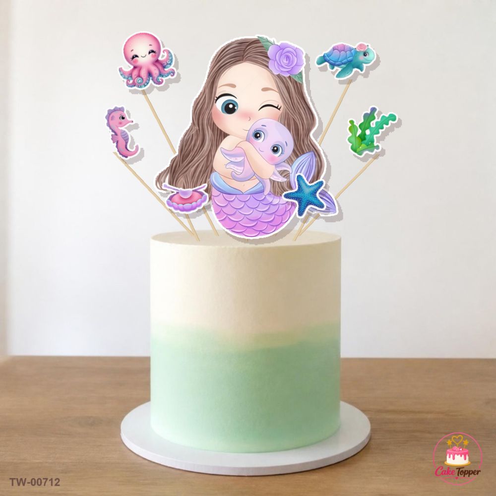 Ariel Topper Sheet 20 on a cake