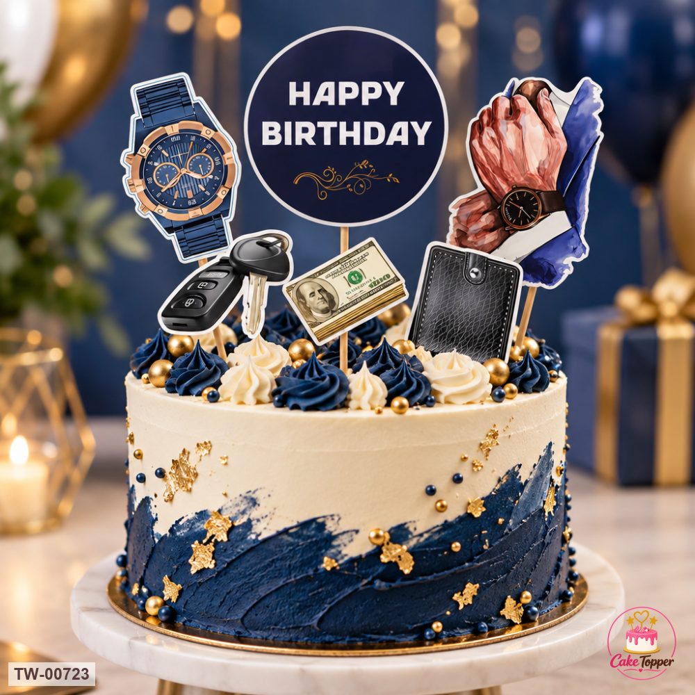 For Him Topper Sheet 20 on a cake