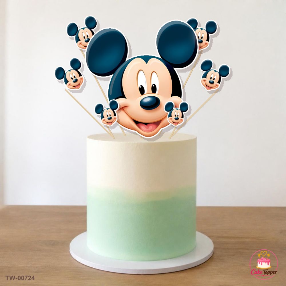 Mickey Mouse Topper Sheet 20 on a cake