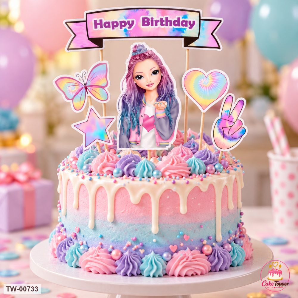 For Her Topper Sheet 20 on a cake