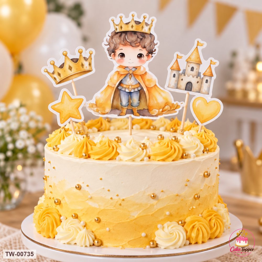 Little Boy Topper Sheet 20 on a cake