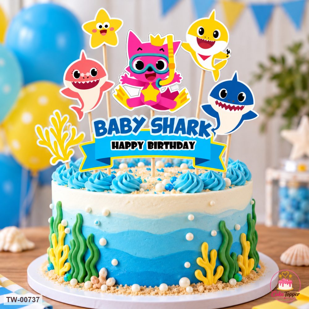 Animals Topper Sheet 21 on a cake