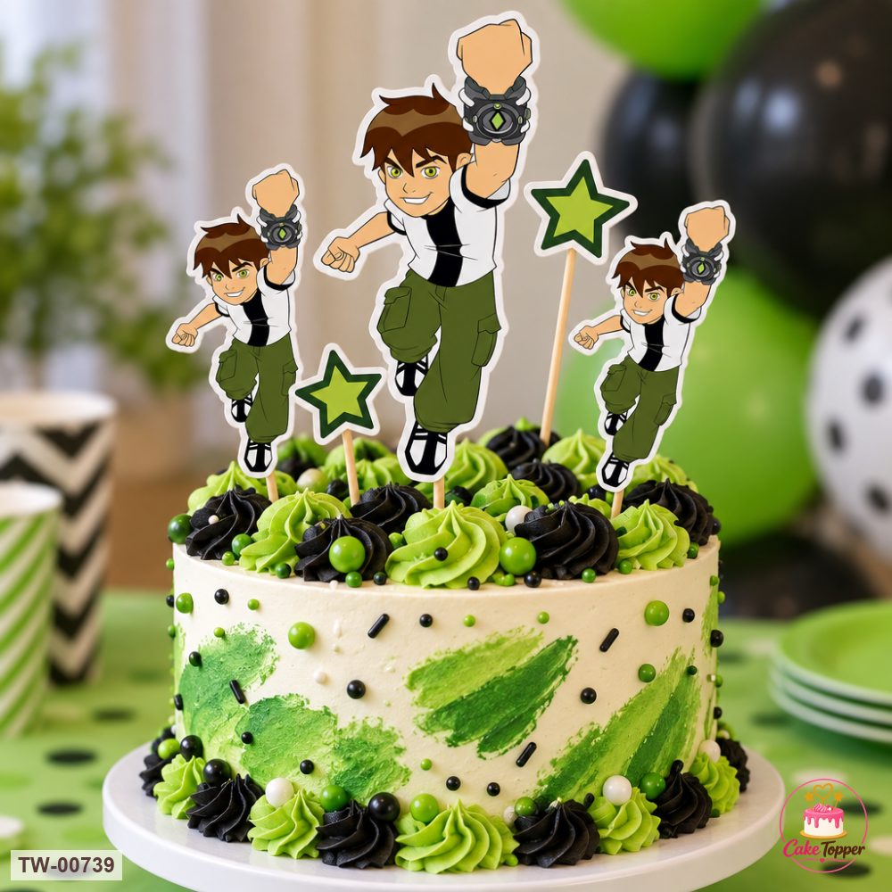 Ben 10 Topper Sheet 21 on a cake