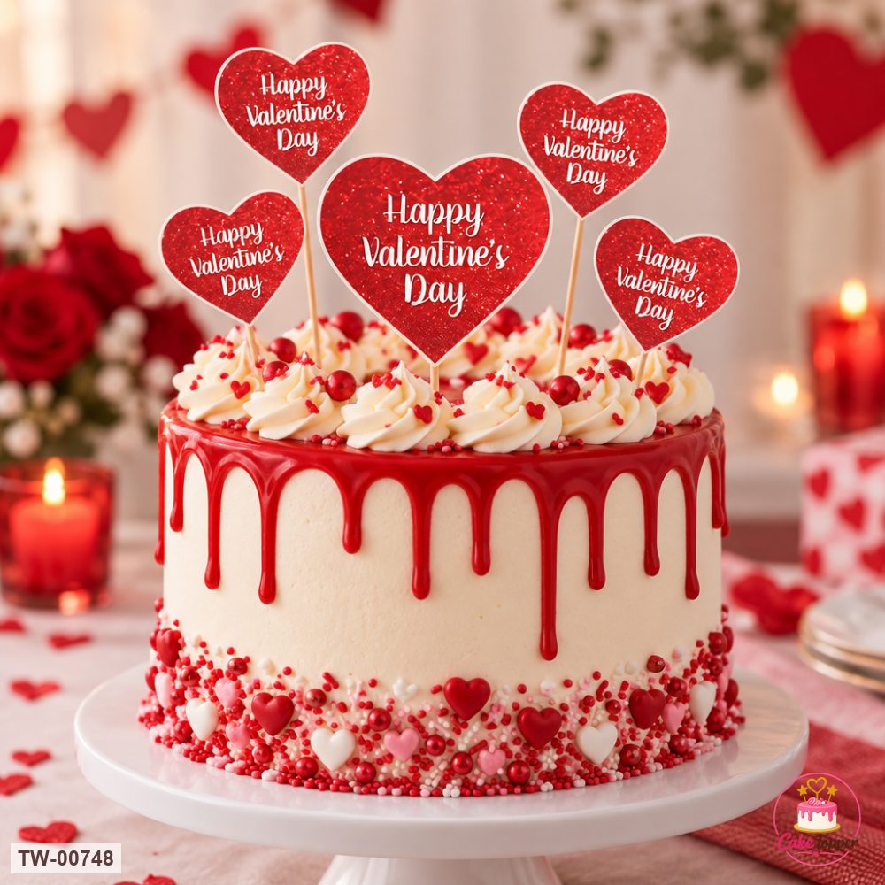 Love Topper Sheet 21 on a cake