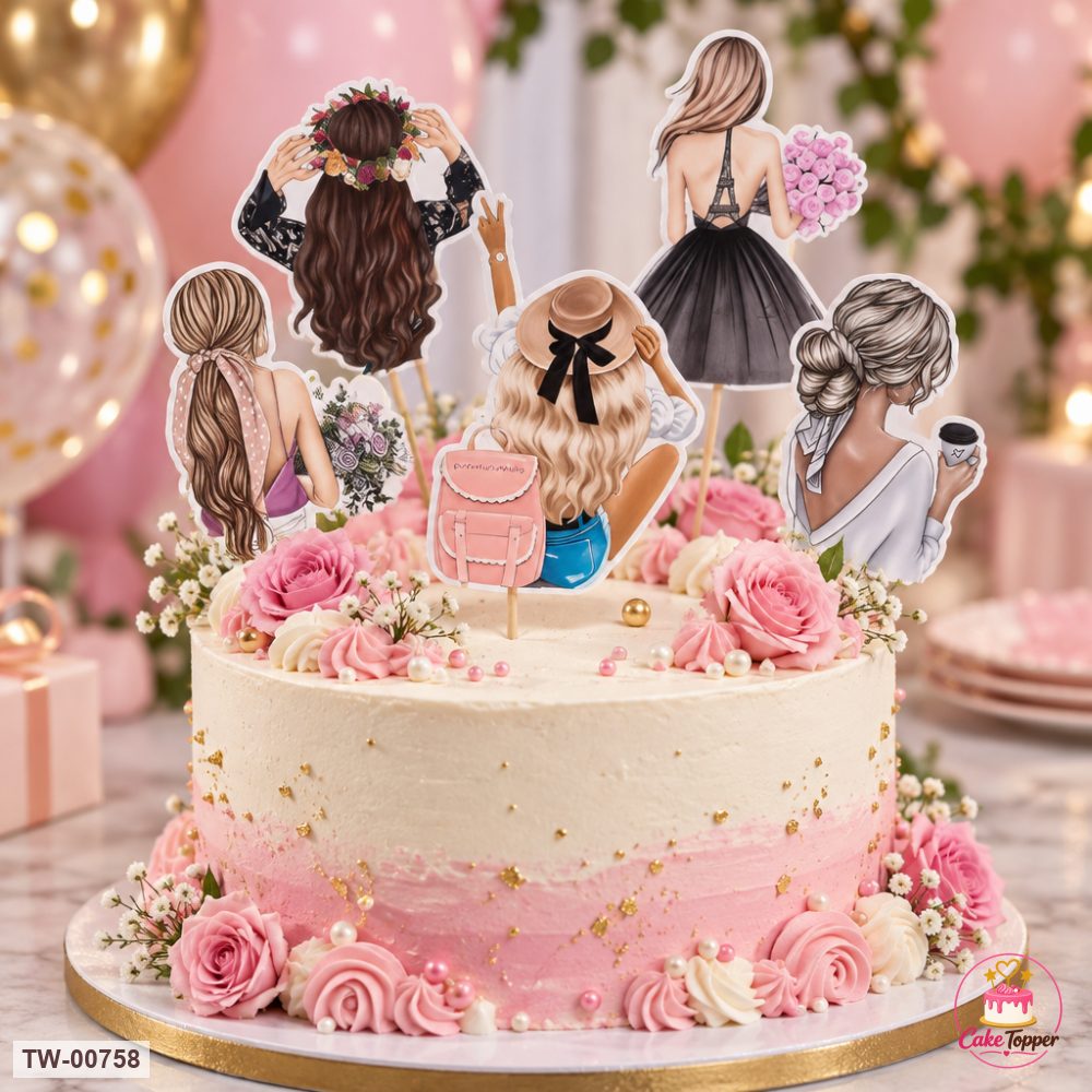 For Her Topper Sheet 21 on a cake