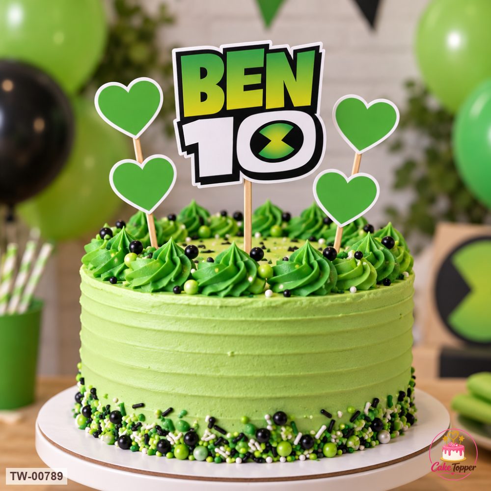 Ben 10 Topper Sheet 23 on a cake