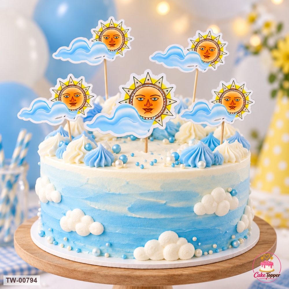 Happy New Year Topper Sheet 23 on a cake