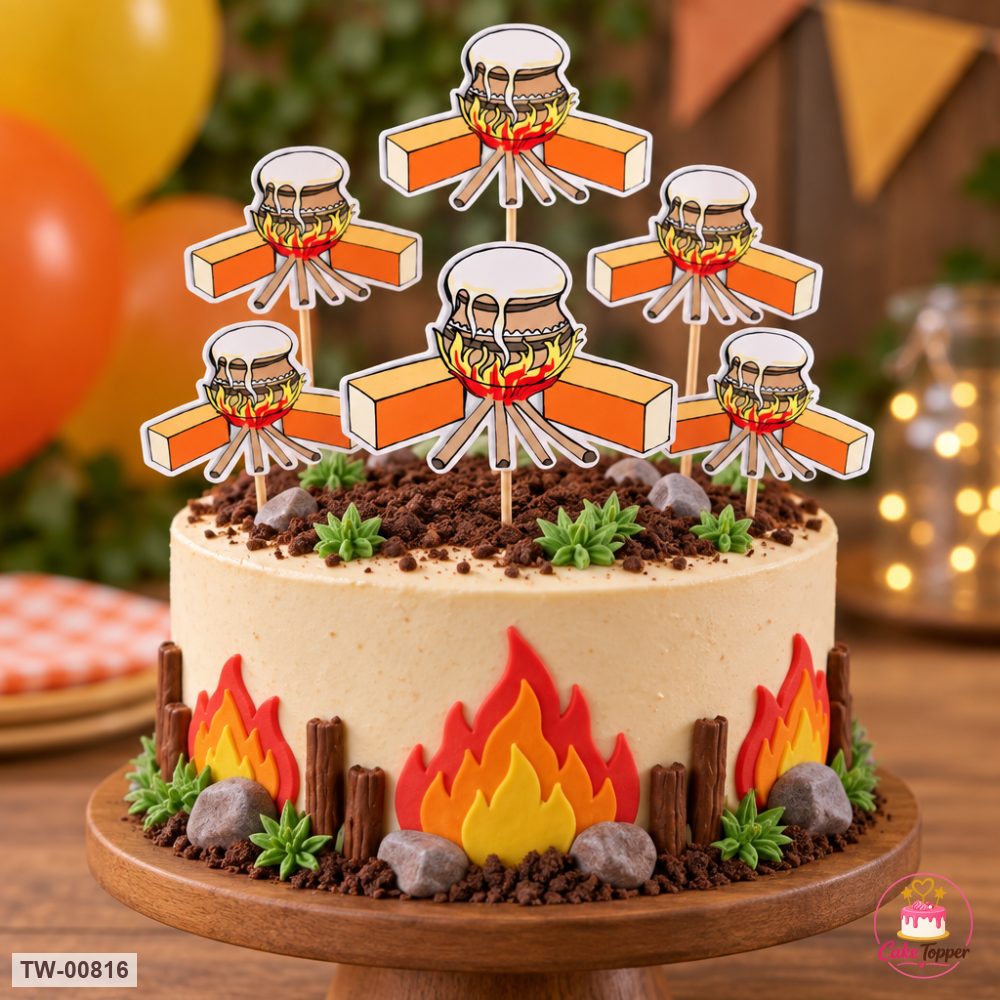 Happy New Year Topper Sheet 24 on a cake
