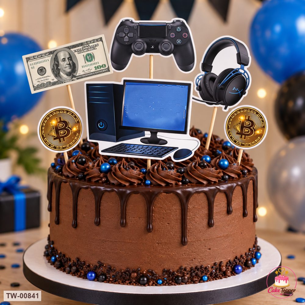 For Him Topper Sheet 25 on a cake