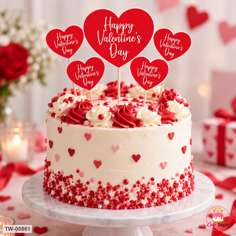 Love Topper Sheet 26 on a cake
